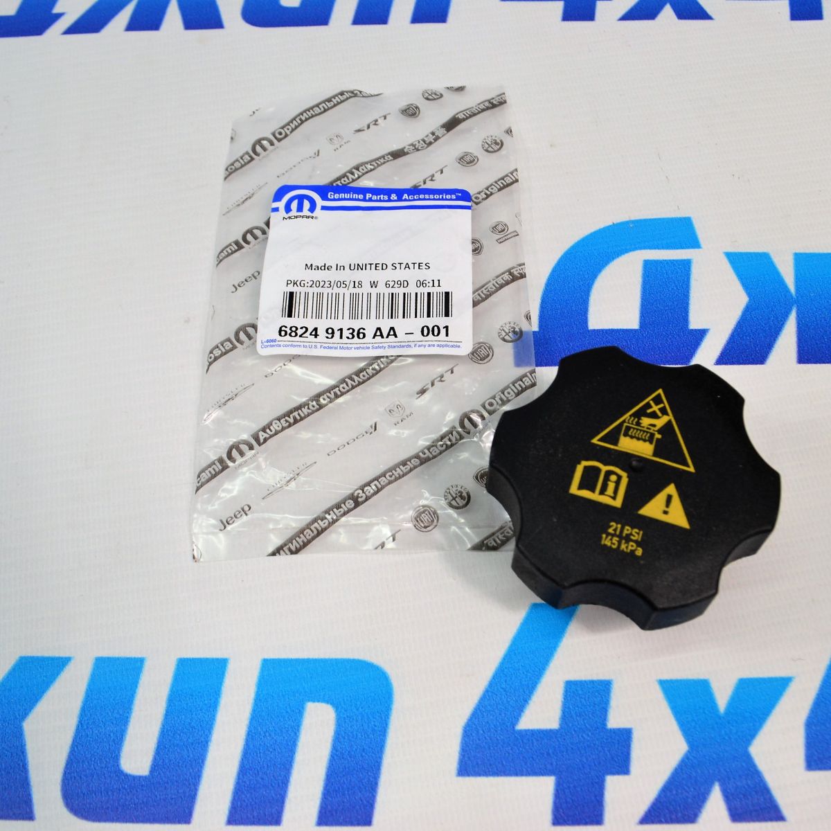 Крышка расширительного бачка Jeep/Dodge/Chrysler/Ram 145kPa 21 PSI 68249136AA