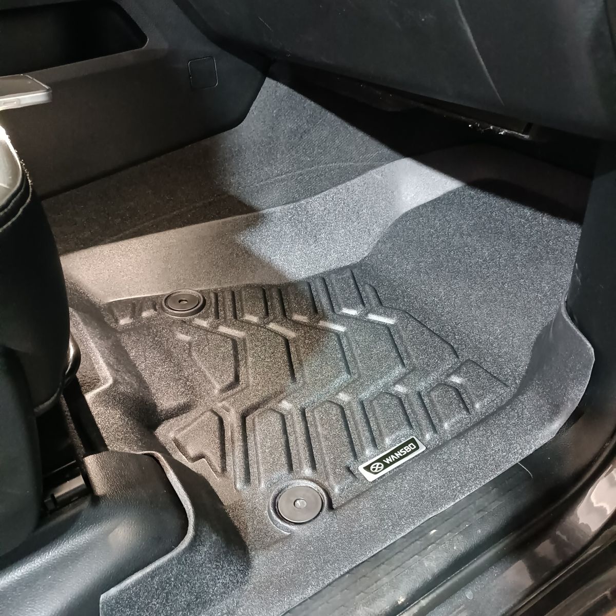 Комплект ковров салонных 3D Dodge Ram 1500 DT 2019- (без органайзером под лавкой)