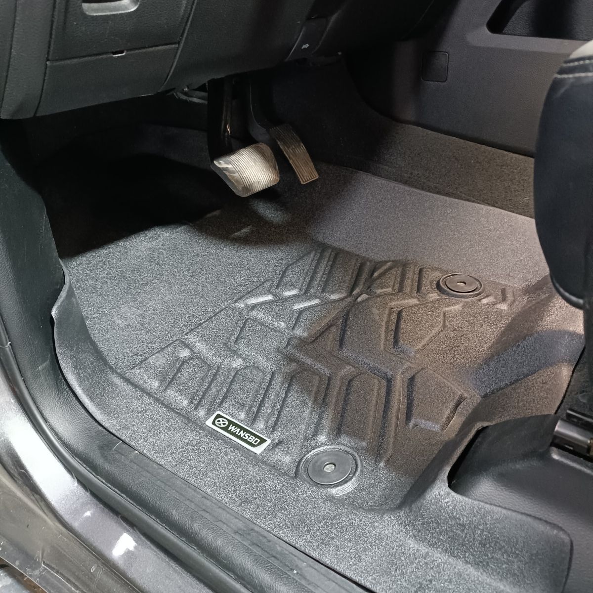 Комплект ковров салонных 3D Dodge Ram 1500 DT 2019- (без органайзером под лавкой)