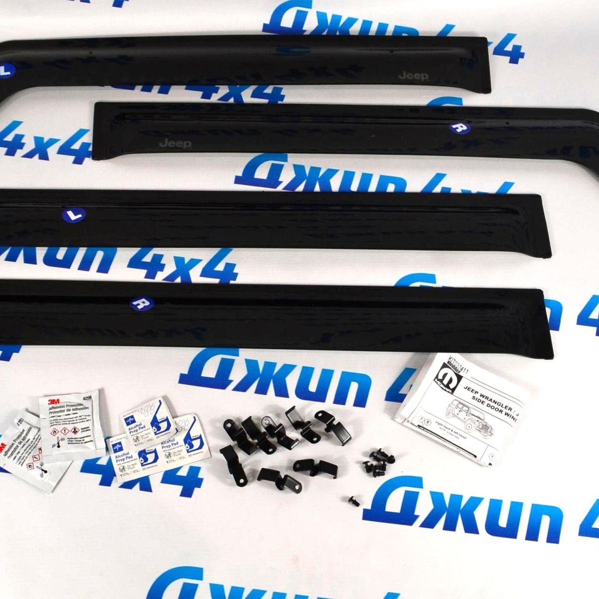 Дефлекторы окон Jeep Wrangler JL(5 дверей) 82215368AB
