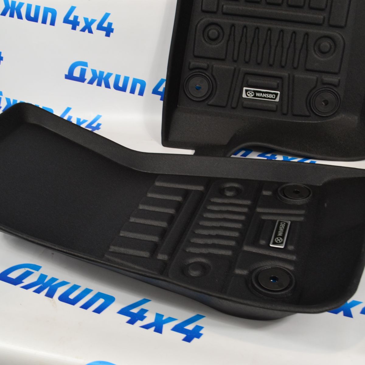 Комплект ковров салонных 3D Jeep Wrangler JL 2018- (для 5 дверей)