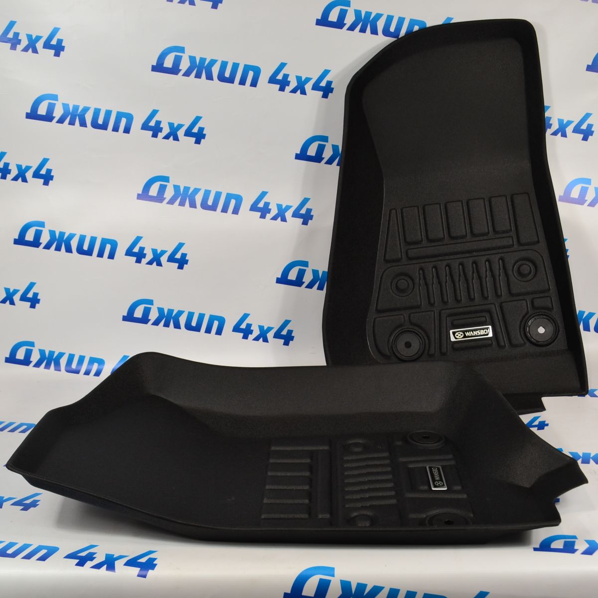 Комплект ковров салонных 3D Jeep Wrangler JL 2018- (для 5 дверей)