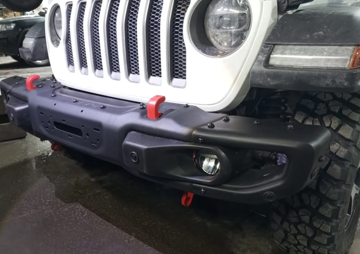 Бампер передний силовой АЛЮМИНИЙ Jeep Wrangler JL 2018-
