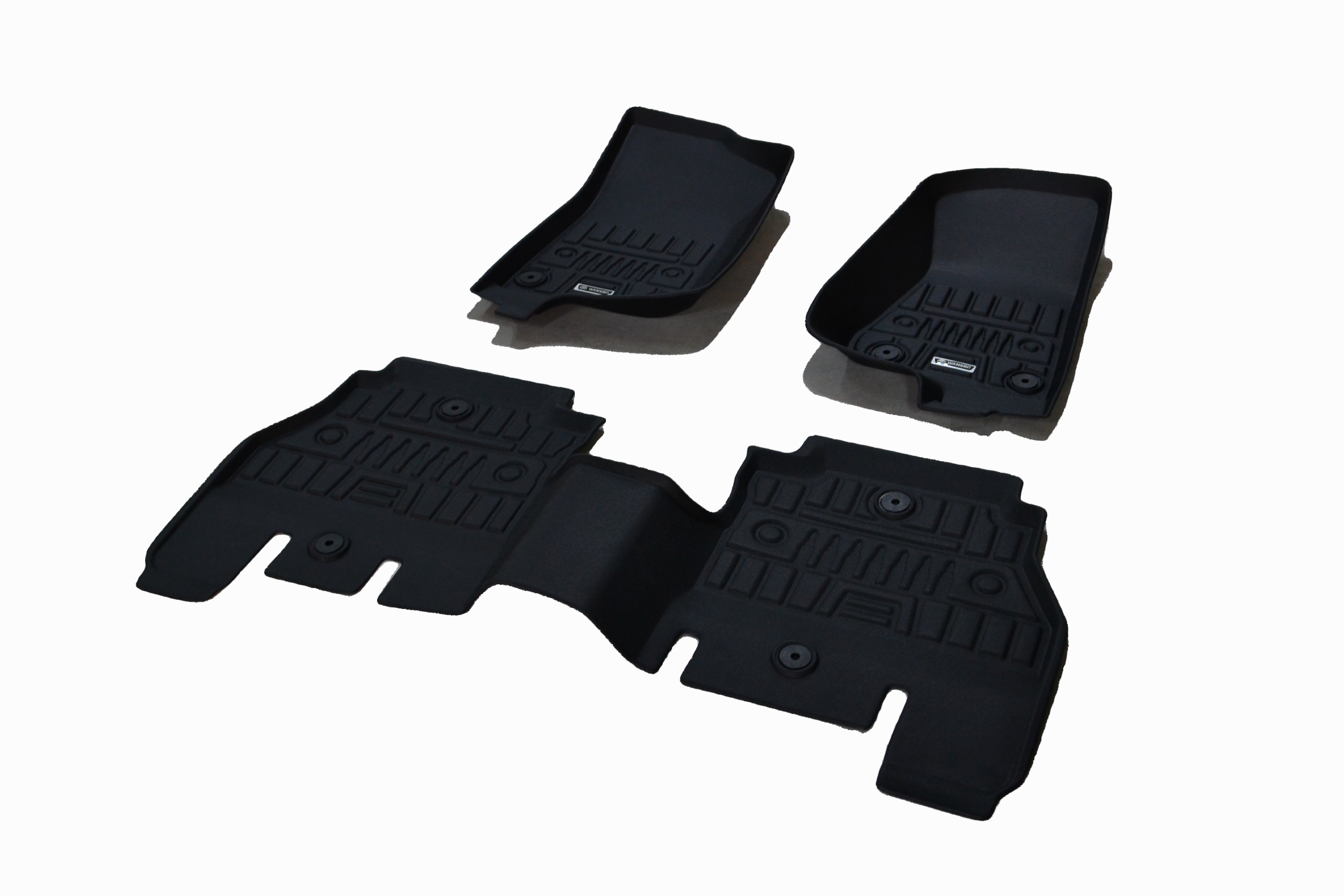 Комплект ковров салонных 3D Jeep Wrangler JL 2018- (для 5 дверей)