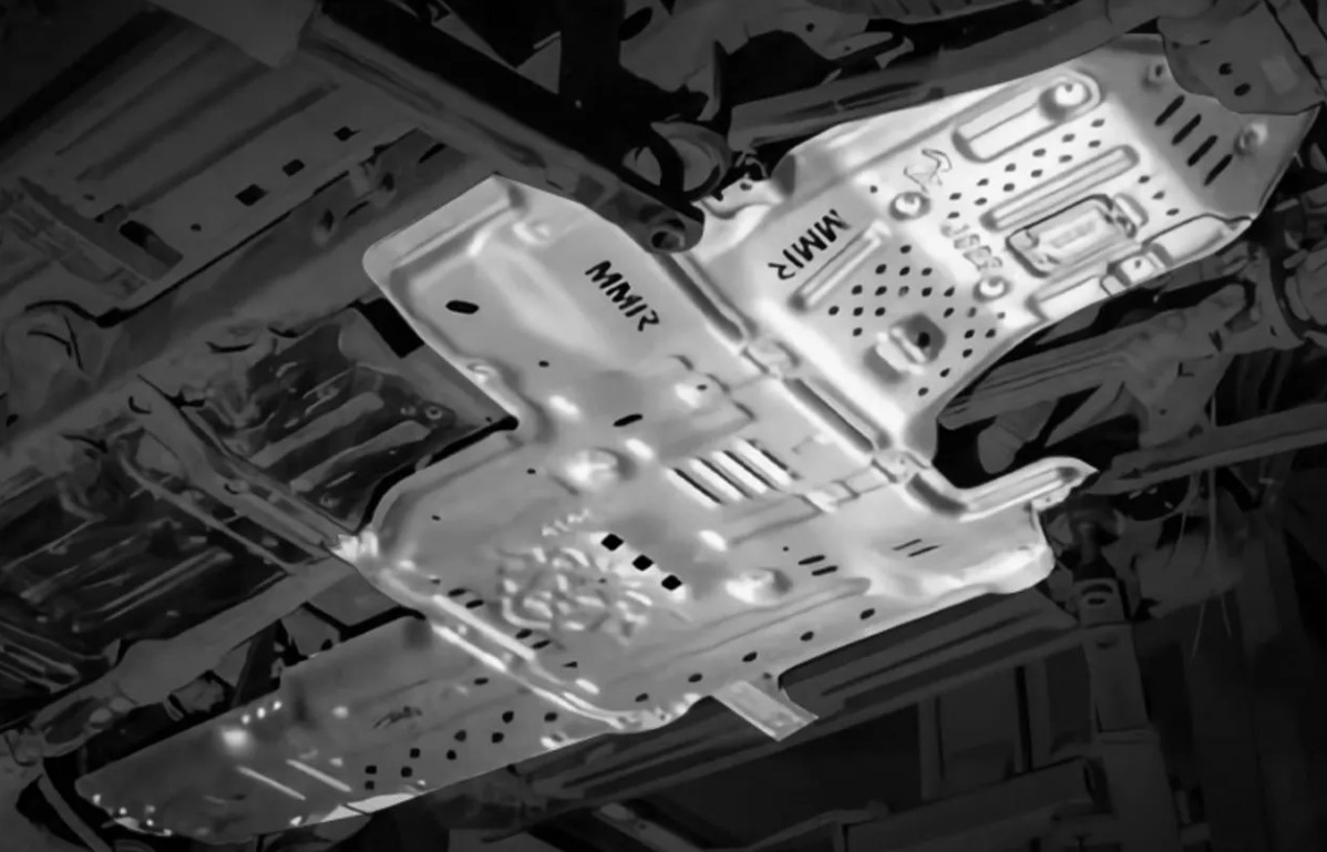 Защита днища Jeep Wrangler JL 2.0T (алюминий,комплект) 68293984AB