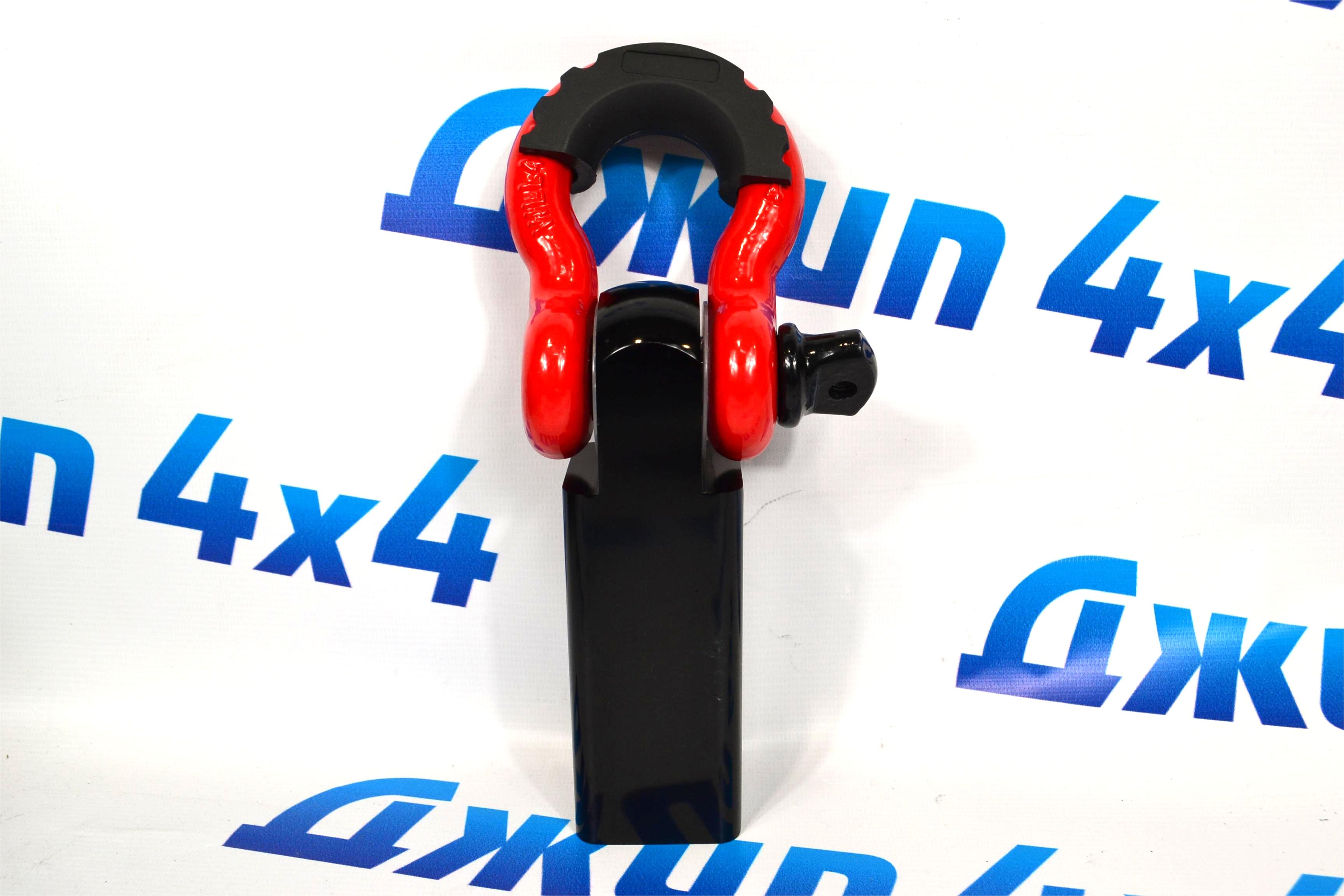 Шакл с кронштейном фаркопа под квадрат (чёрно-красный) 1344556