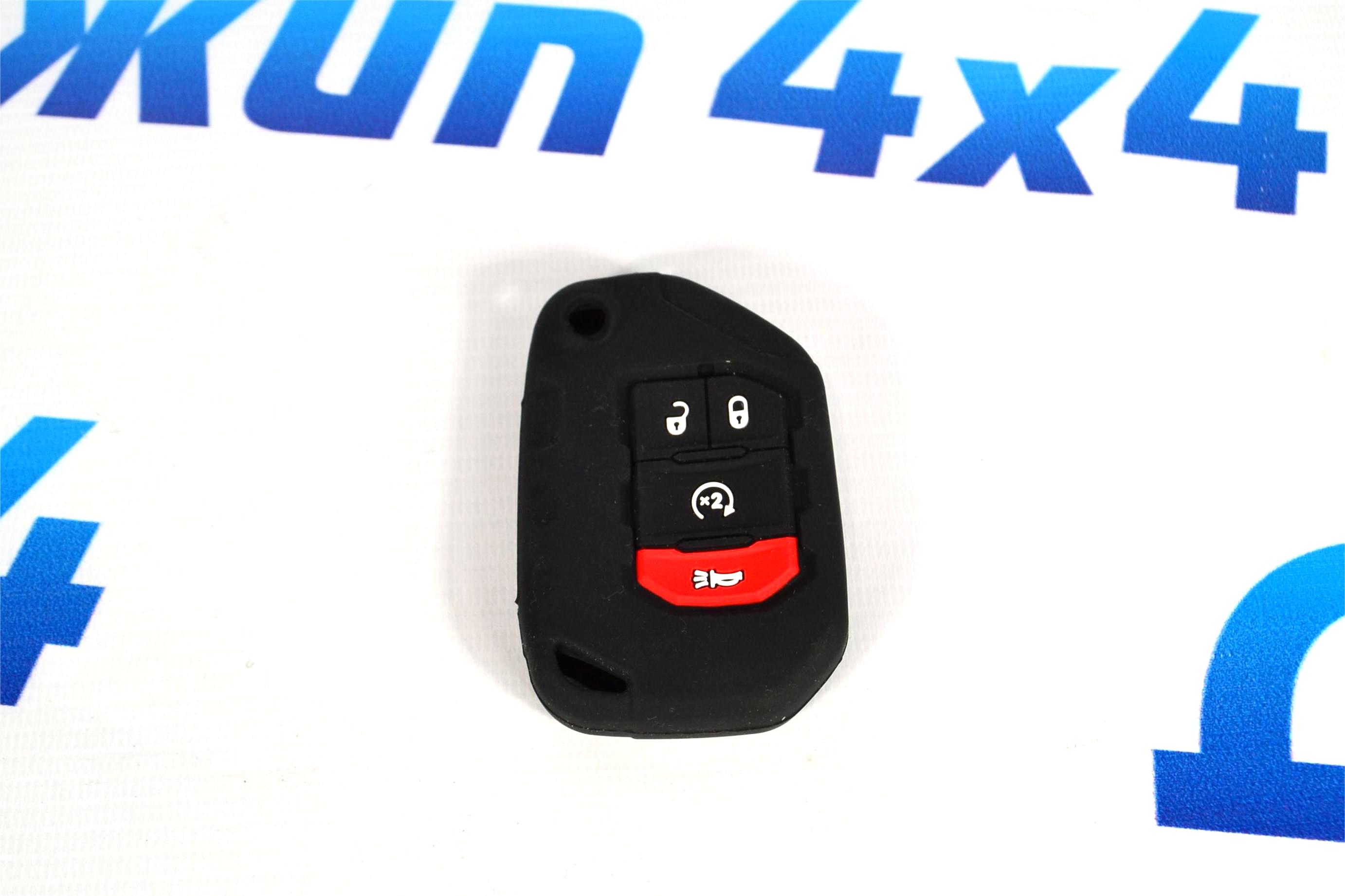 Чехол ключа зажигания Jeep Wrangler JL (резиновый) 68416787AD