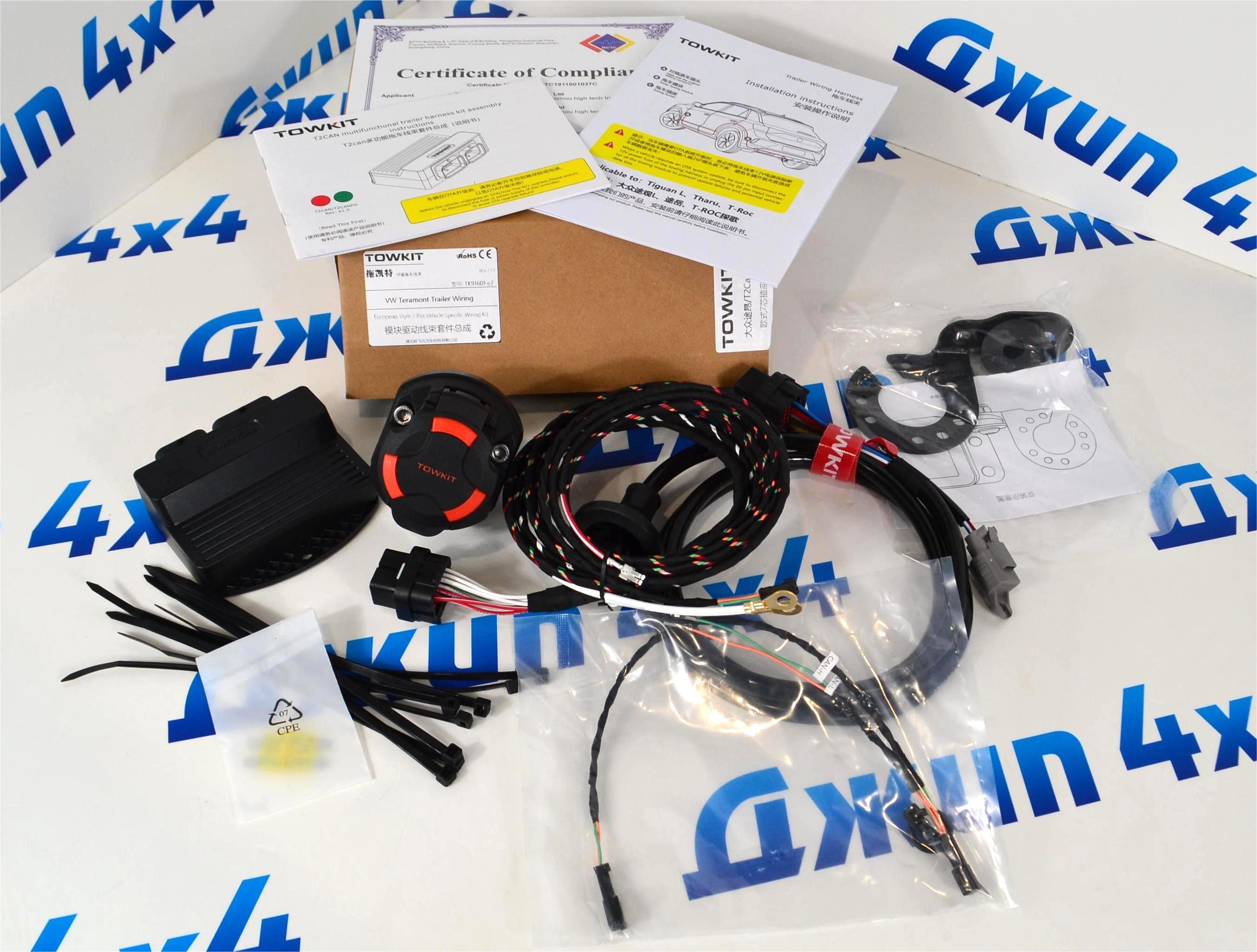 Проводка фаркопа для Volkswagen Teramont TK91601