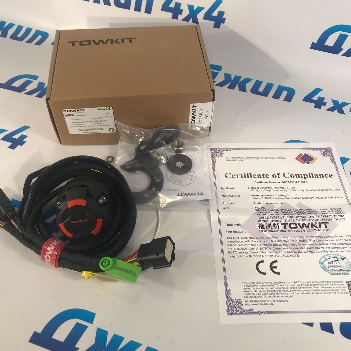 Проводка фаркопа для Jeep Wrangler JL TK0402
