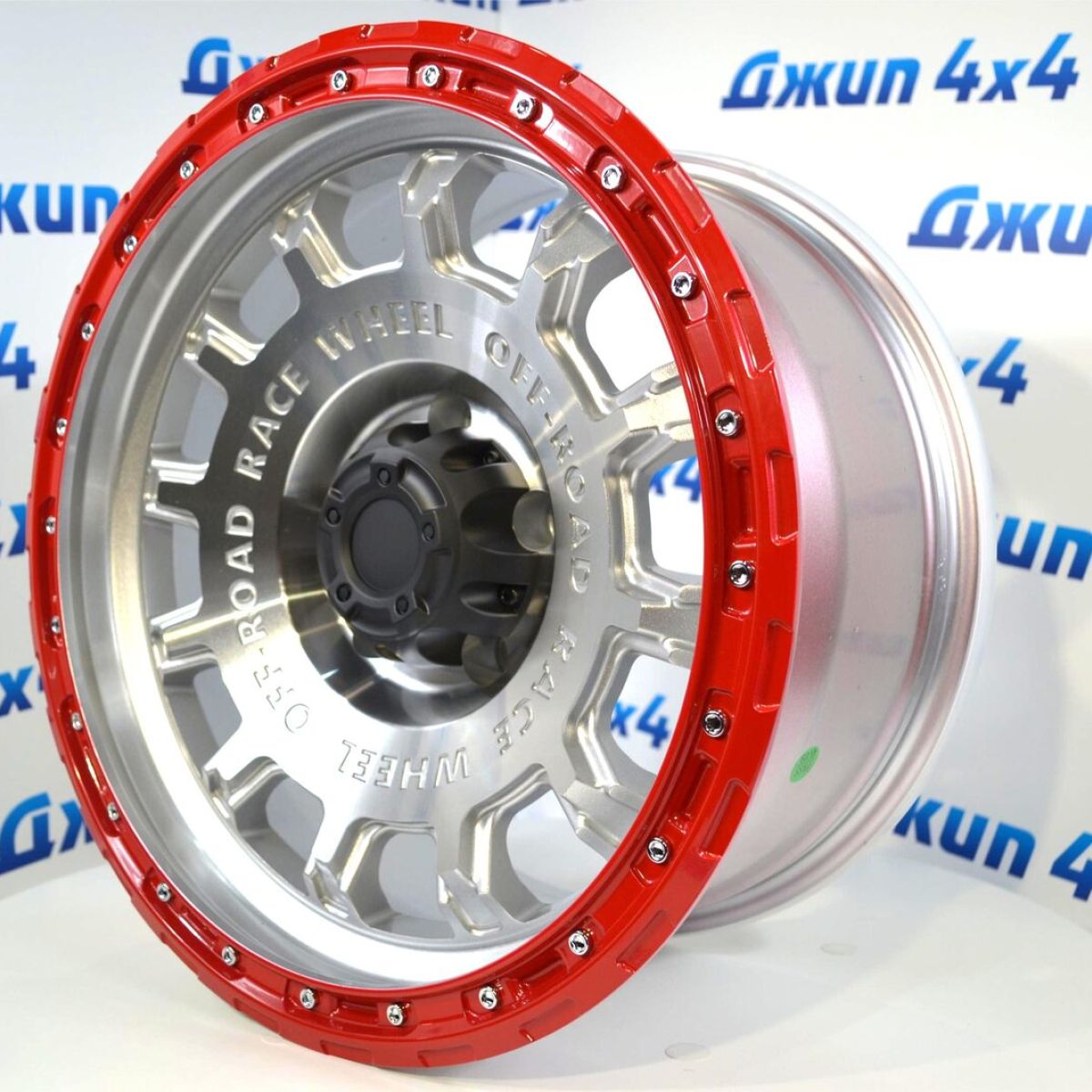 Диск колёсный Jeep 8.5J R17 ET-10 5*127 DIA71.5 /SMF+Red Lip+chrome Rivets F1169