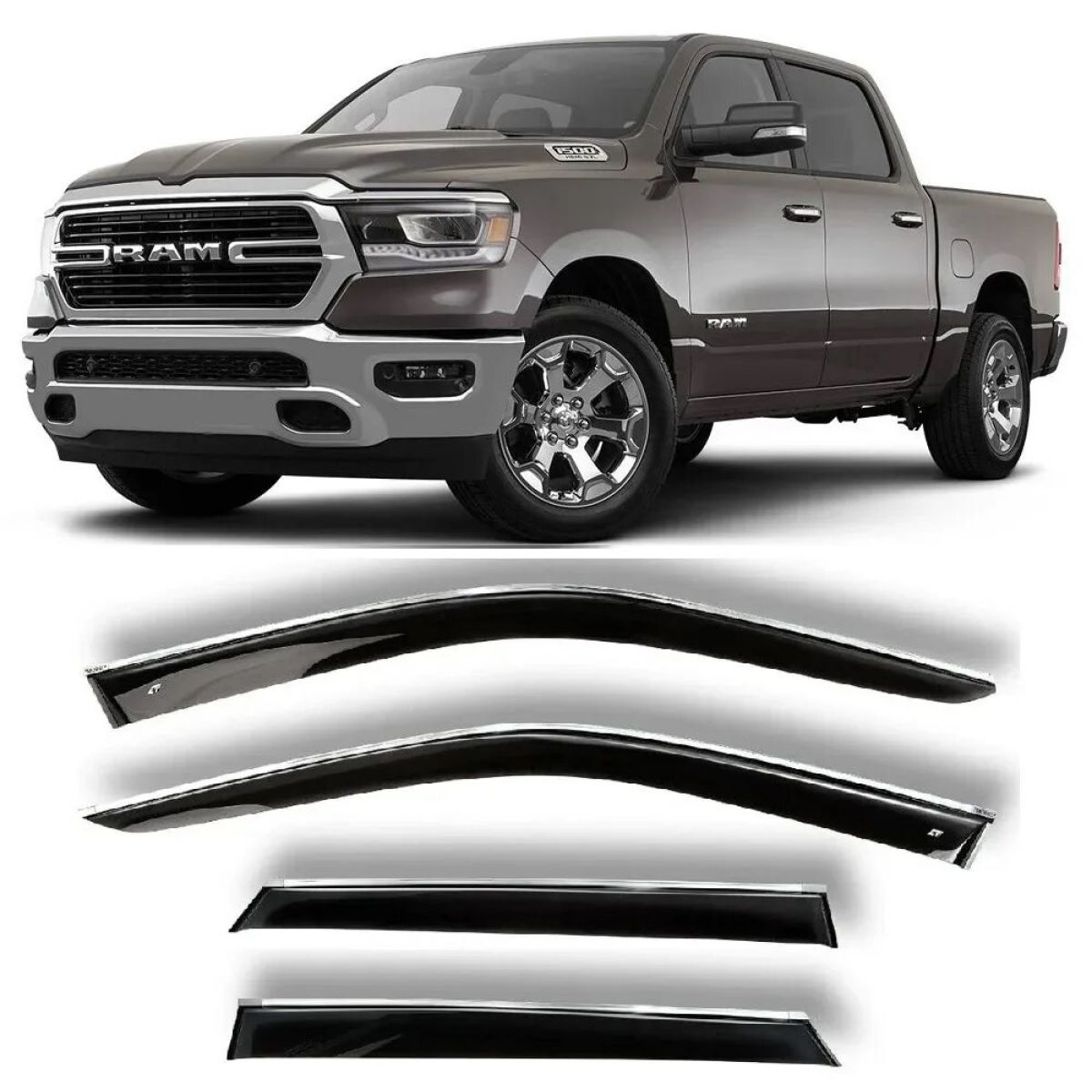 Дефлекторы окон Dodge Ram 1500 DT Crew Cab (комплект) WX-DG-0209
