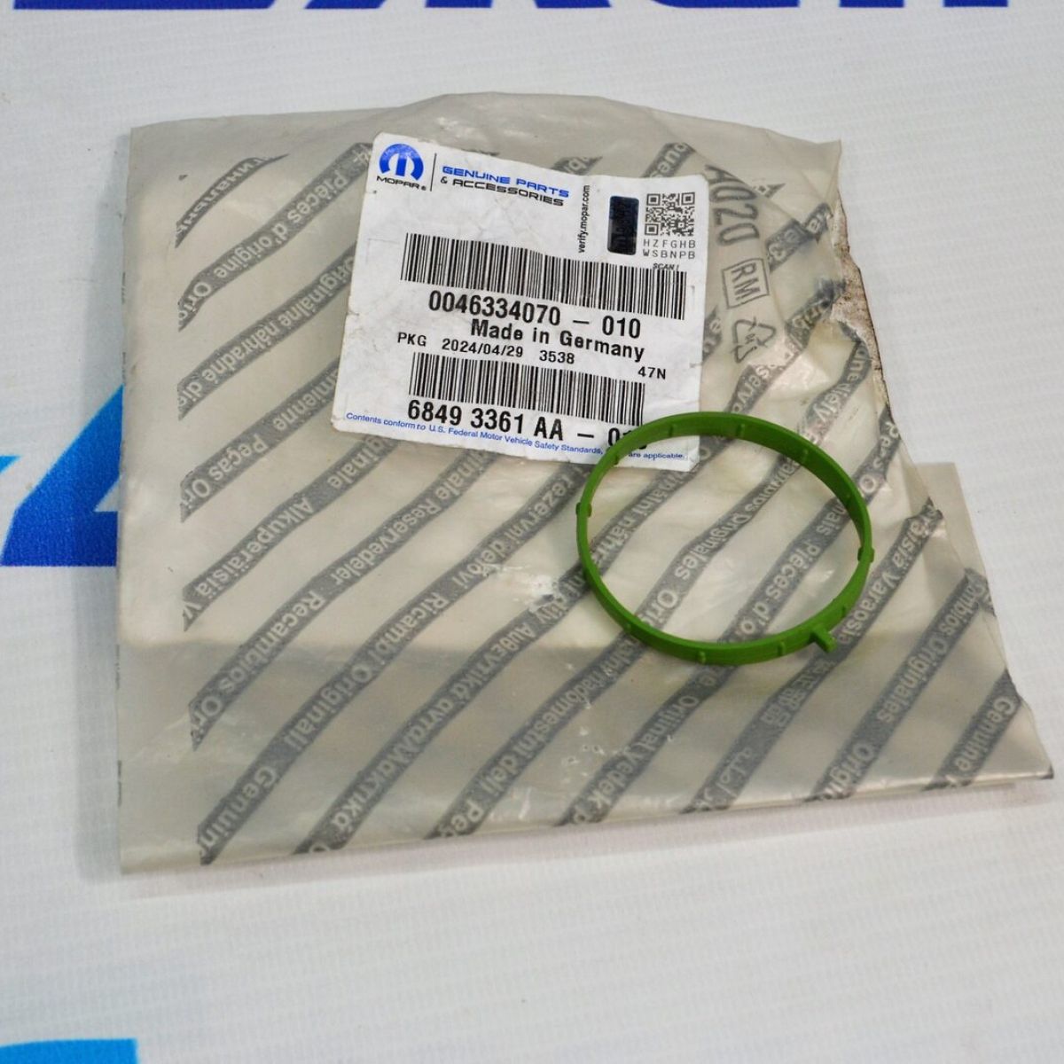 Прокладка трубки клапана EGR Jeep Wrangler JL/Jeep Gladiator JT/Dodge Ram 1500 DT V3.0CRD 2020-2023 68493361AA