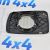 Зеркальное полотно с подогревом Land Rover Discovery L319 Range Rover Sport L320 2005-2009 (правое) LR017067