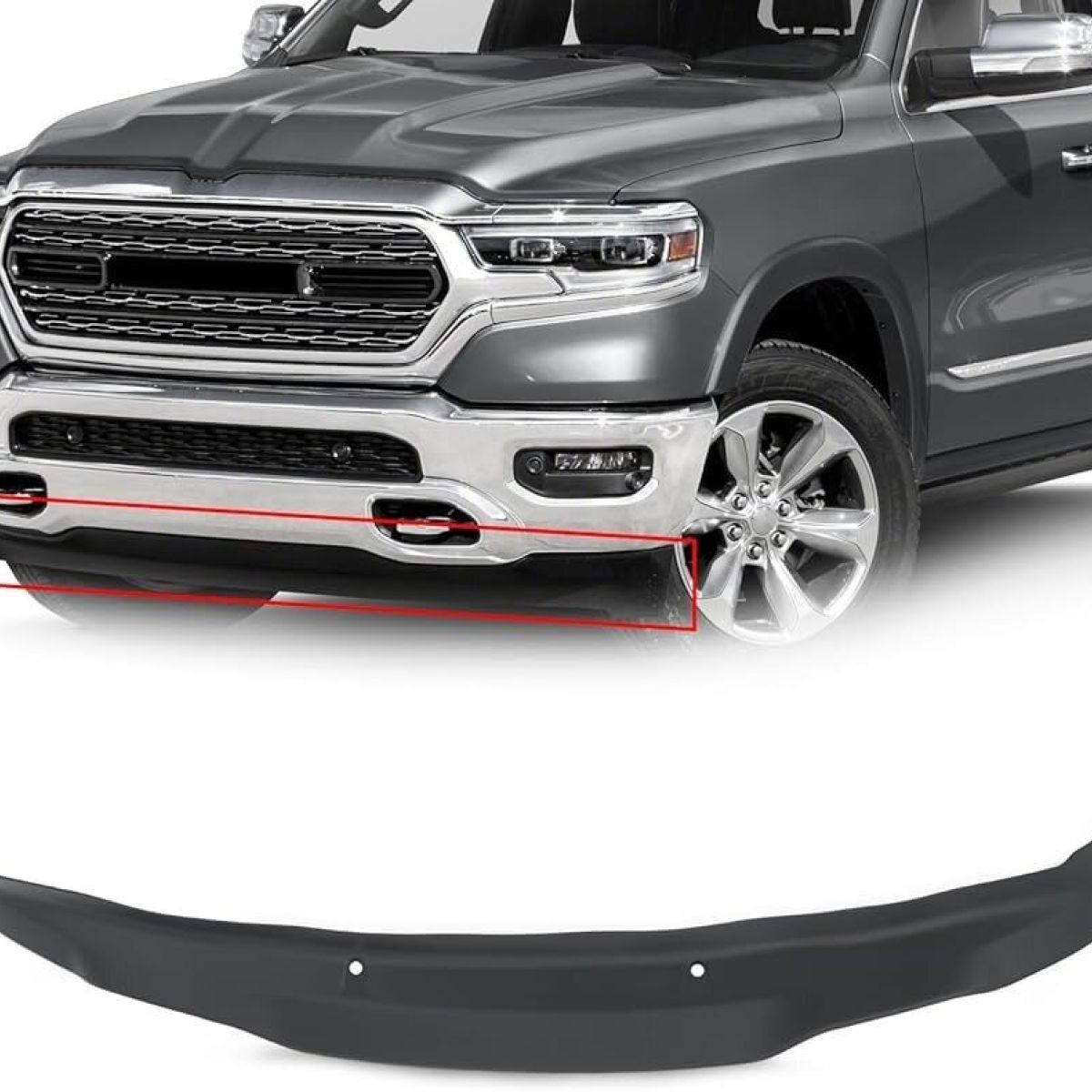 Спойлер нижний переднего бампера Dodge Ram 1500 DT 68429261AA