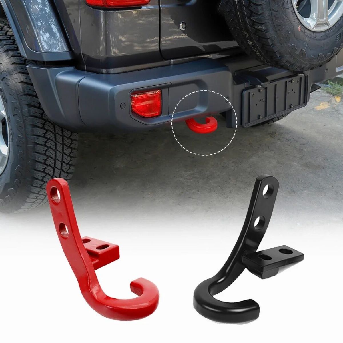 Крюк буксировочный задний Jeep Wrangler JL (левый) 68411131AA