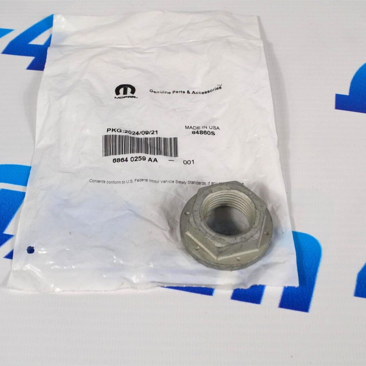 Гайка хвостовика дифференциала Jeep Wrangler JL/Jeep Gladiator 68640259AA
