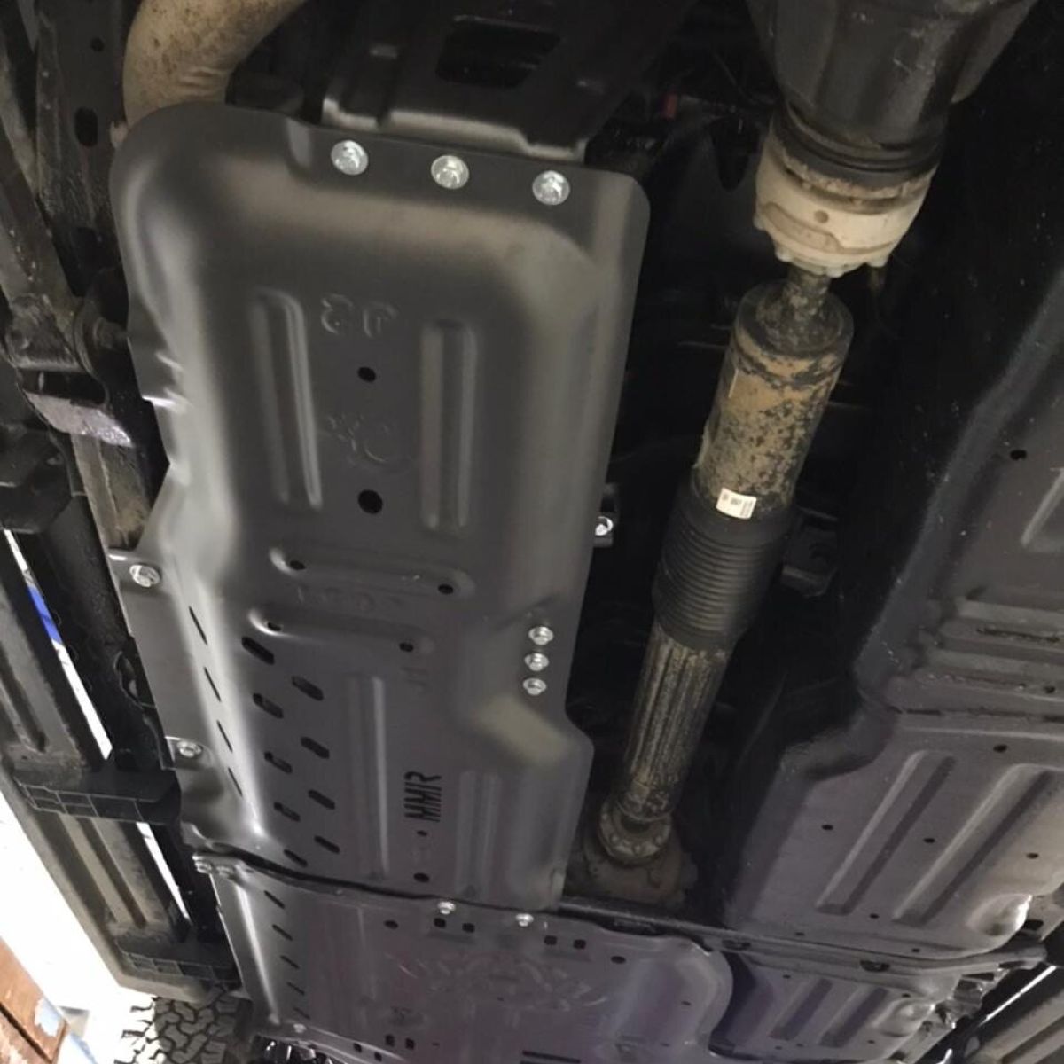 Защита днища Jeep Wrangler JL 2.0T (алюминий,комплект) 68293984AB