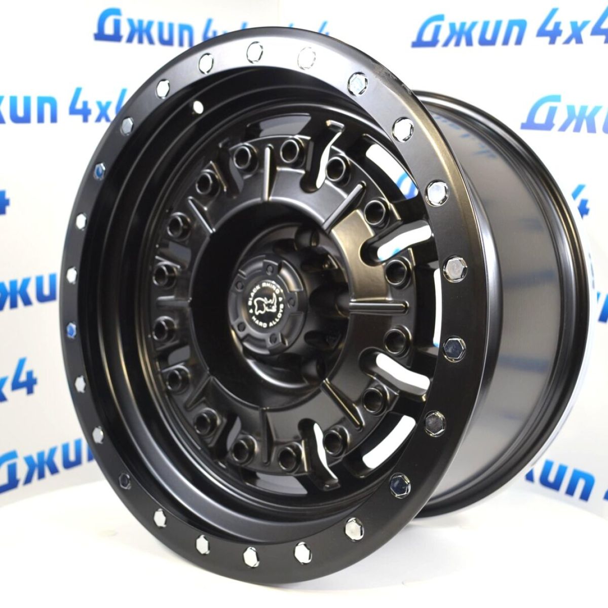 Диск колёсный Jeep 9J R17 ET-10 5*127 DIA71.5 /MB+Silver Rivets F0661