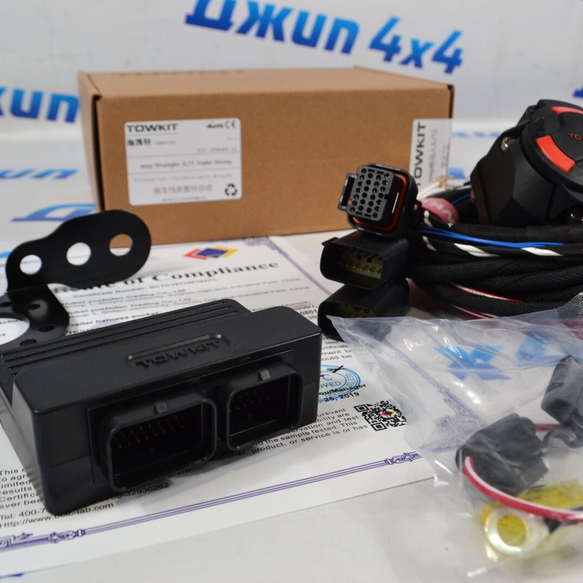 Проводка фаркопа для Jeep Wrangler JL (с блоком) TK90402