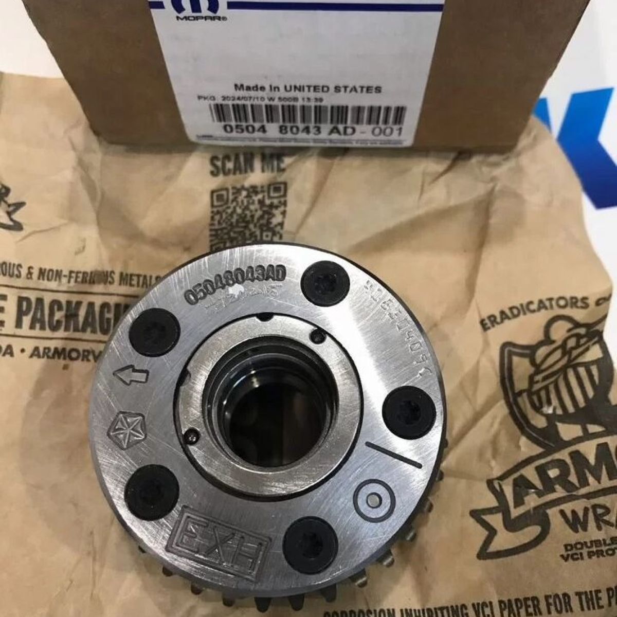 Муфта фазовращателя Jeep Grand Cherokee WK2/Dodge Durango WD/Jeep Wrangler JL V3.6 5048043AD
