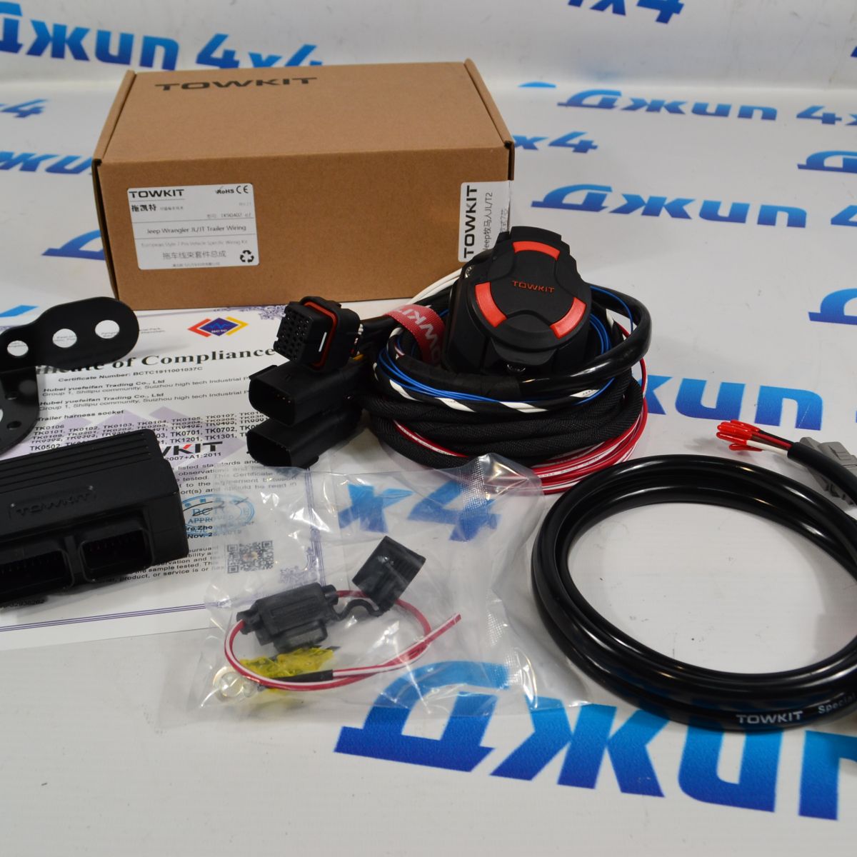Проводка фаркопа для Jeep Wrangler JL/Jeep Gladiator JT (с блоком) TK90402