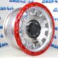 Диск колёсный 8.5J R17 ET-10 5*127 DIA71.5 /SMF+Red Lip+chrome Rivets Jeep F1169