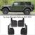Брызговики Jeep Wrangler Rubicon (комплект)