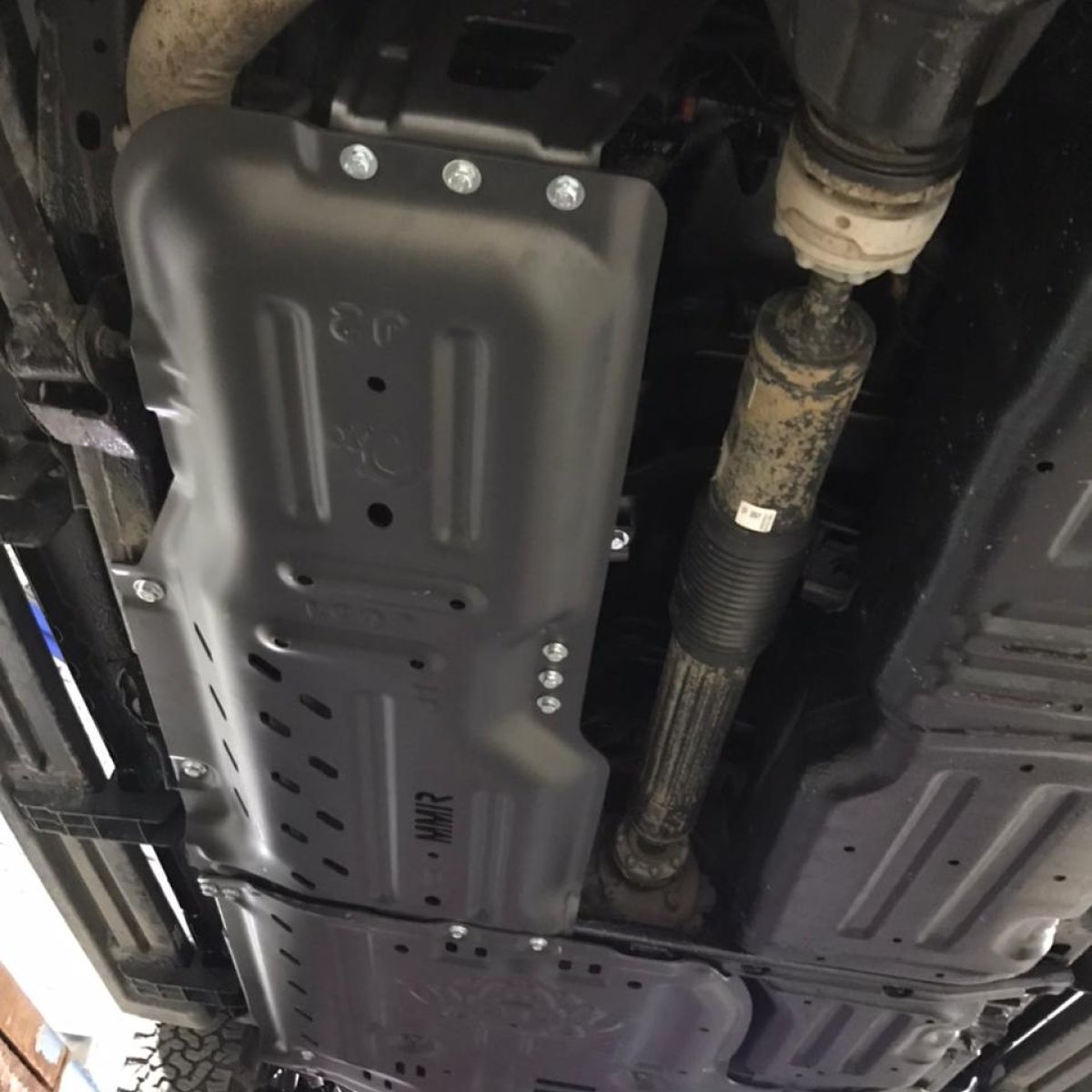 Защита днища Jeep Wrangler JL 2.0T (алюминий,комплект) 68293984AB