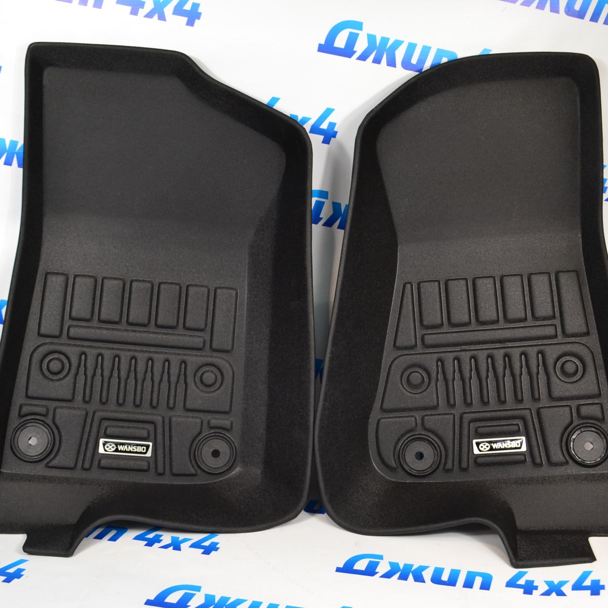 Коврики в салон 3D Jeep Wrangler JL 2018- 5 дверей (комплект) YUS-FM-T001