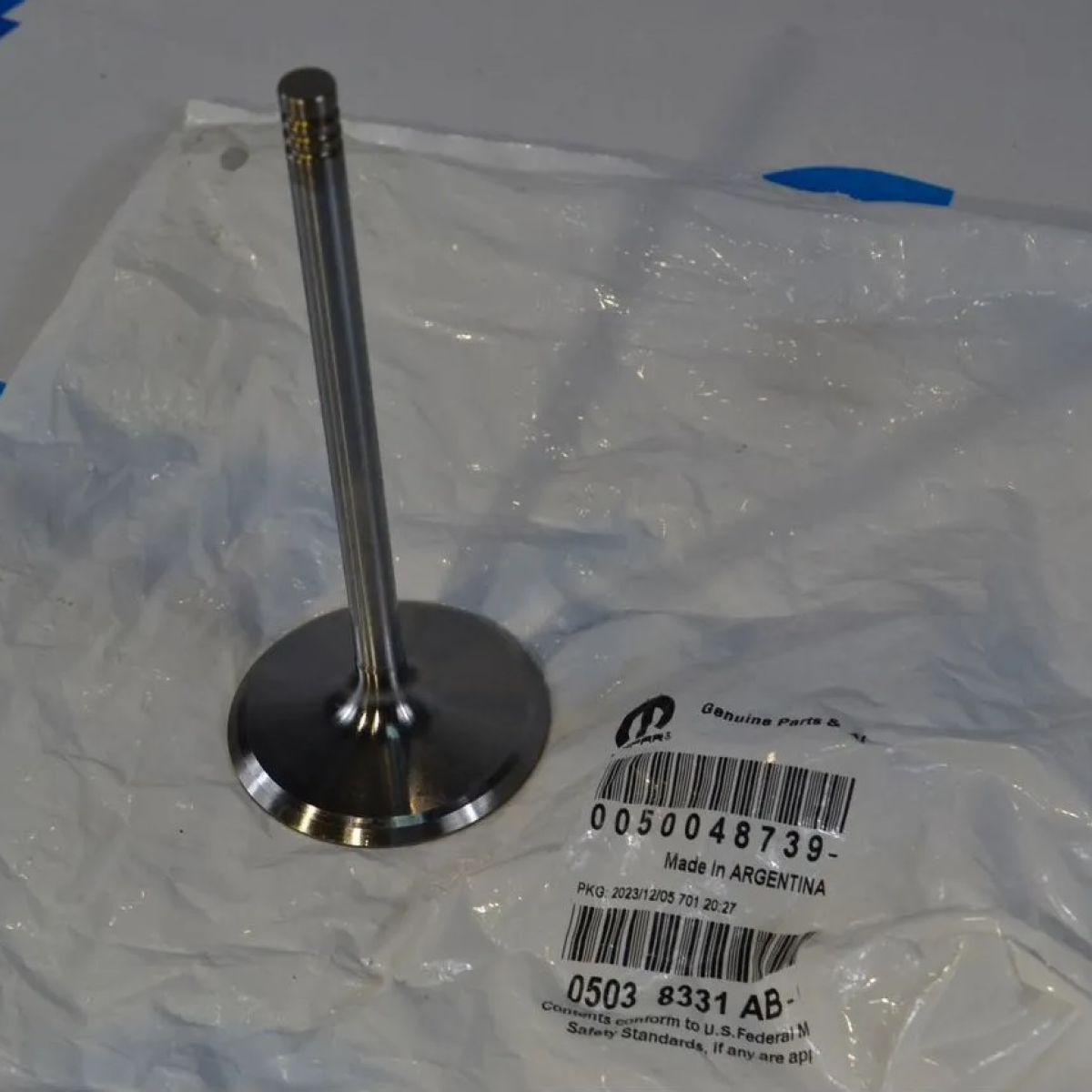 Клапан впускной Jeep Dodge Chrysler Ram V6.2 Hemi V6.4 Hemi 2011-