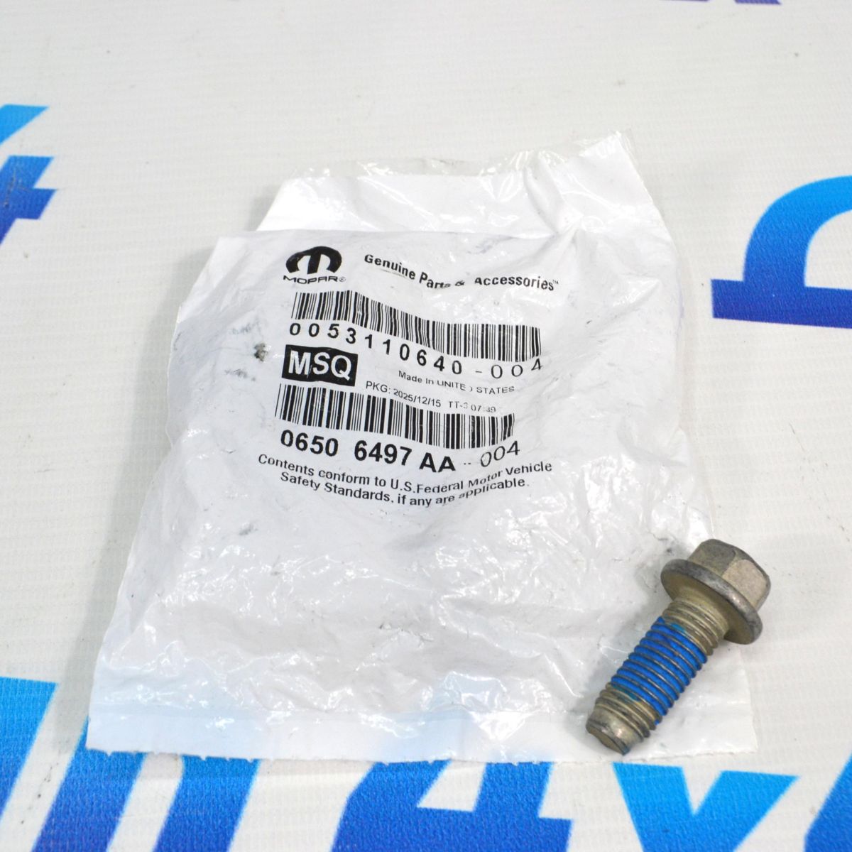 Болт крепления карданного вала Jeep Wrangler/Jeep Gladiator/Jeep Wagoneer/Ram 06506497AA