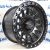 Диск колёсный 9J R17 ET-10 5*127 DIA71.5 /Matt Black+Chrome Rivets Jeep F8826