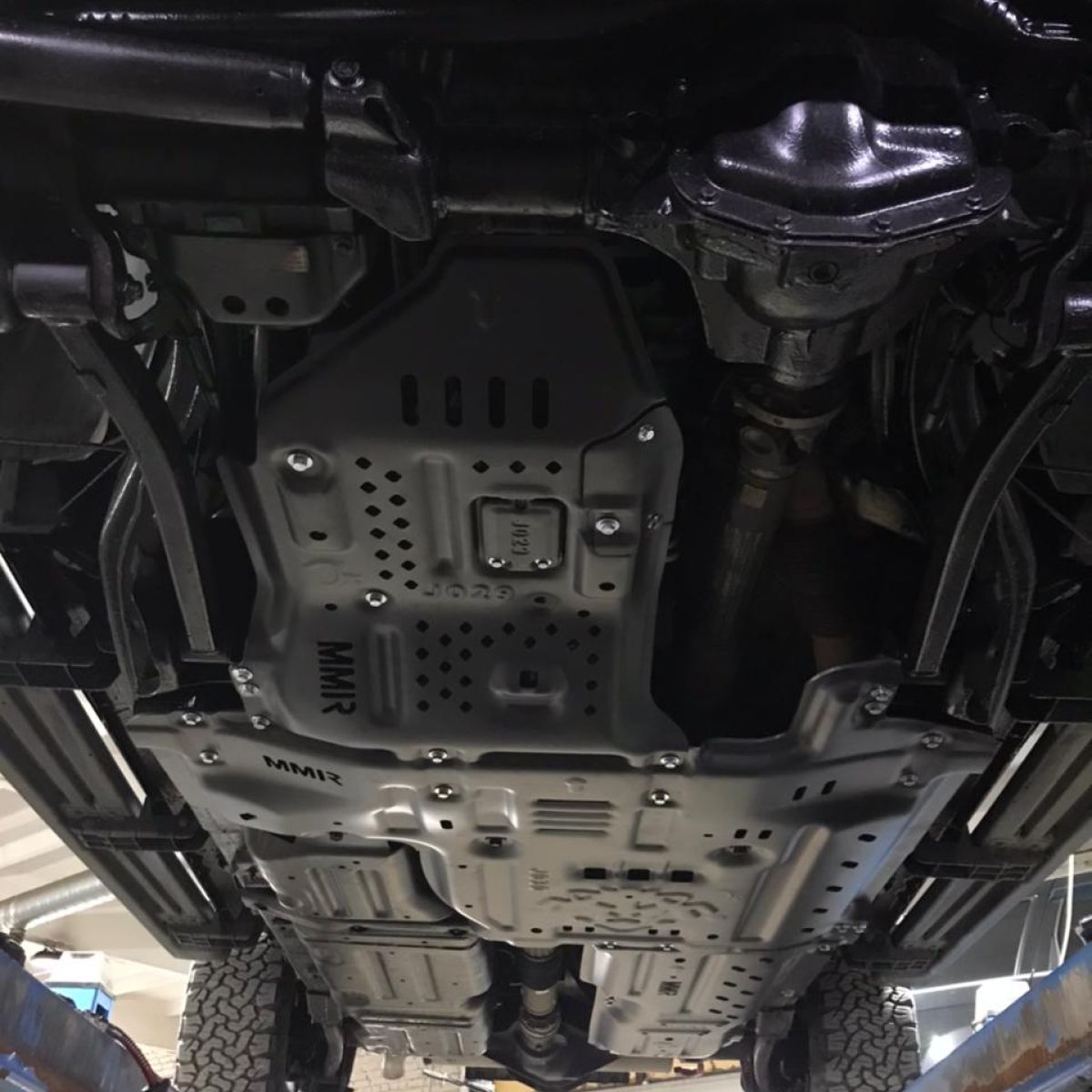 Защита днища Jeep Wrangler JL 2.0T (алюминий,комплект) 68293984AB