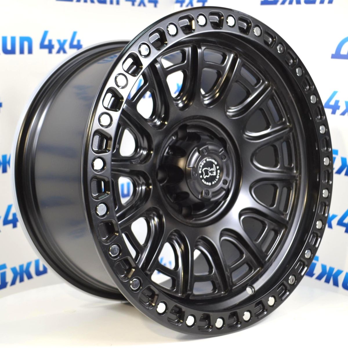 Диск колёсный 9J R17 ET-10 5*127 DIA71.5 /Matt Black+Chrome Rivets Jeep F8826