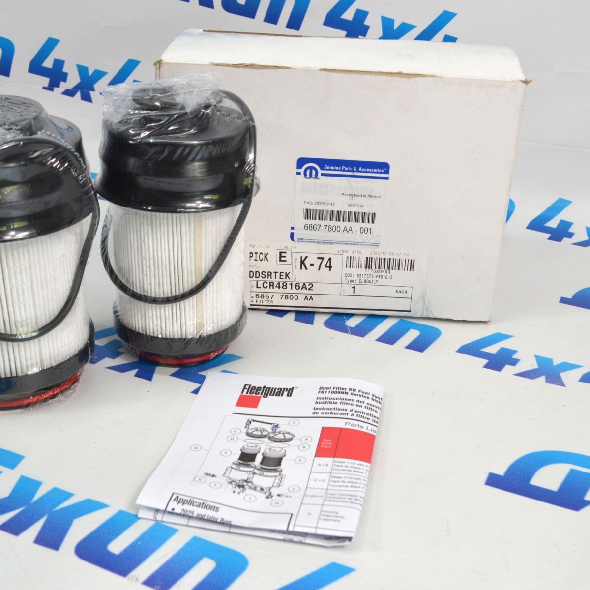 Комплект топливных фильтров Ram 2500/3500/4500 68677800AA