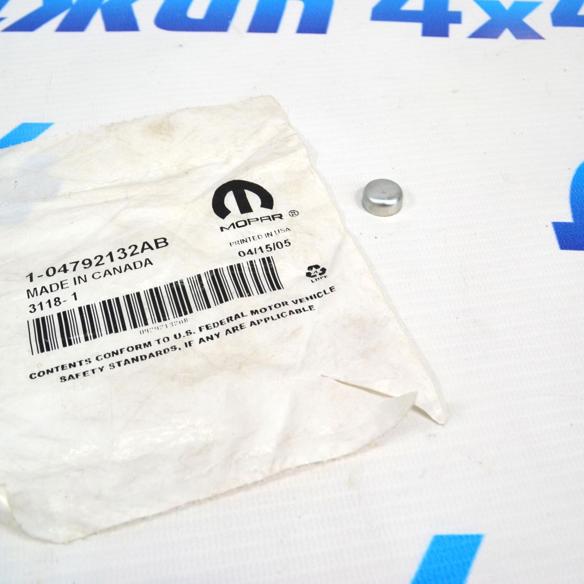 Заглушка ГБЦ Jeep Wrangler/Jeep Grand Cherokee WL/Jeep Compass 04792132AB