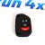 Чехол ключа зажигания Jeep Wrangler JL (резиновый) 68416787AD