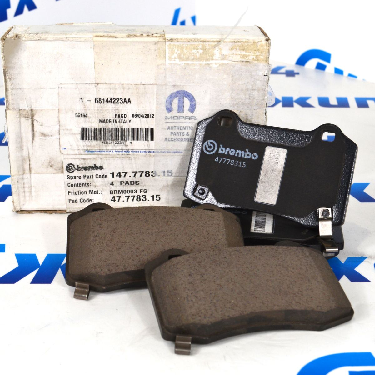 Колодки тормозные задние Jeep Grand Cherokee WK2 SRT8 68144223AA