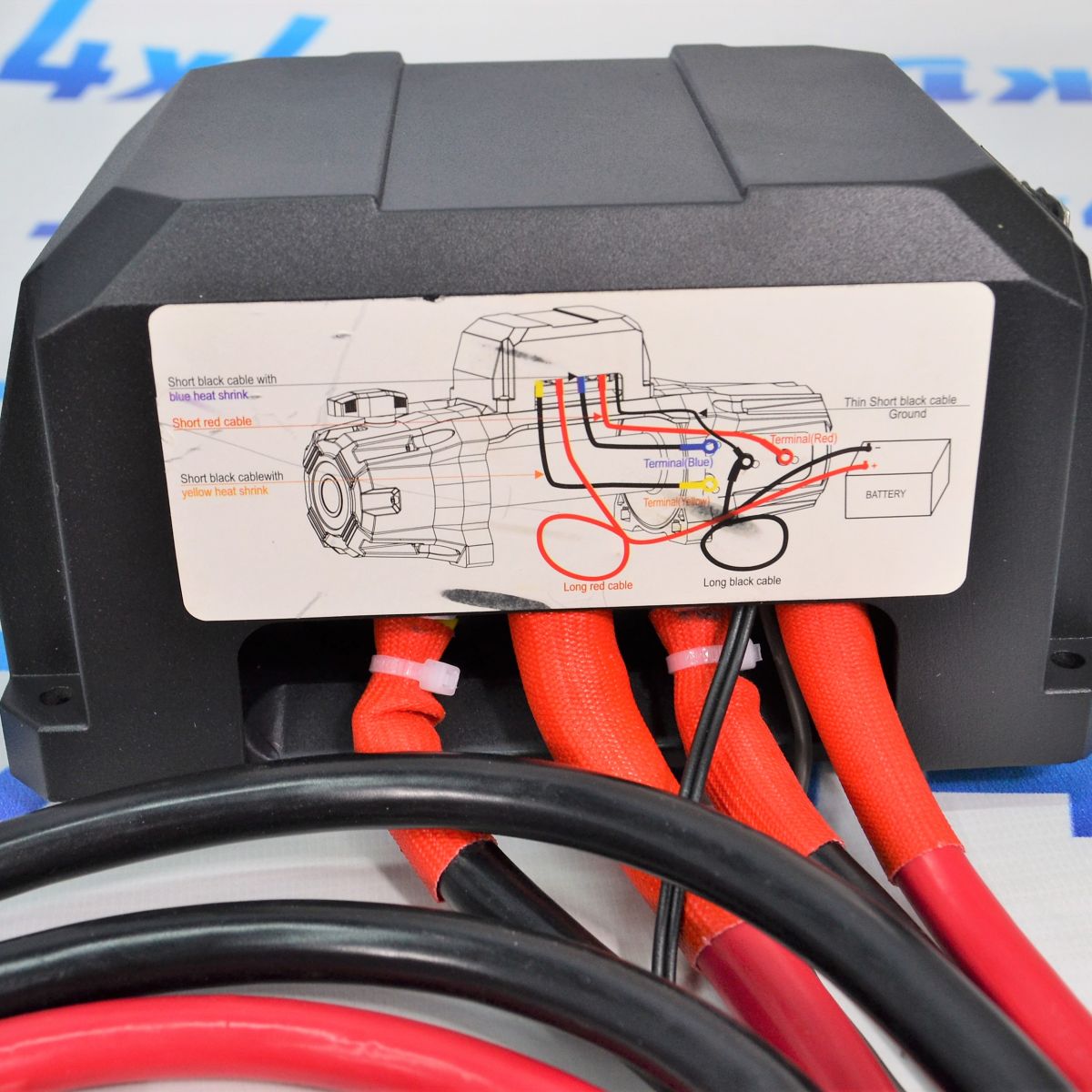 Лебедка автомобильная 13500 lbs/синтетический трос 25м/12V TR-13500-66808